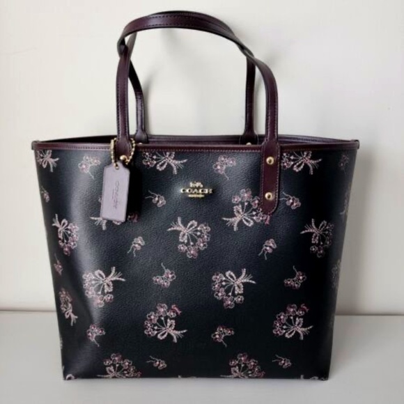Coach Bags Coach Coated Canvas Signature Ribbon Bouquet Reversible